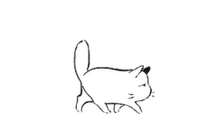 Sad cat animation