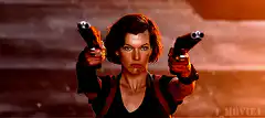 Alice dual wielding guns