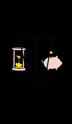 Time vs Money Balance Scale
