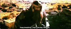 Gimli keeps breathing