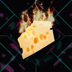 burning swiss cheese