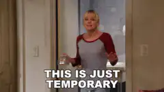 Penny says this is just temporary