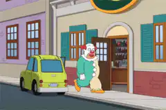 Krusty the Clown changing outfits