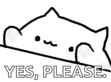 cat says yes please