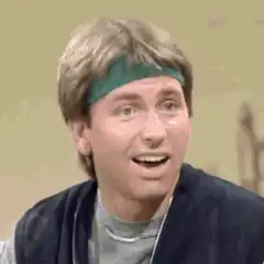Tom Hanks headband smile