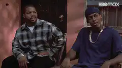 Two men reacting with shock and saying damn