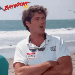 David Hasselhoff clapping on Baywatch