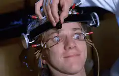 Alex drooling in A Clockwork Orange