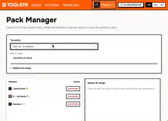 Toolstr Pack Manager merge preview