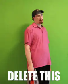 Man with toy gun says delete this