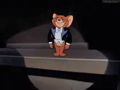 Jerry bowing and standing