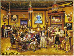 Stacker Saloon Bitcoin painting