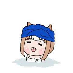 Chibi Tohka with towel on head