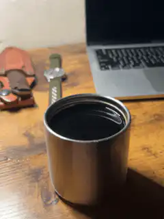 coffee cup on desk