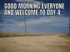 Good morning everyone and welcome to day 4