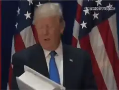 Donald Trump drops papers