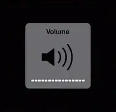 Volume slider decreasing to mute