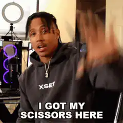 I got my scissors here
