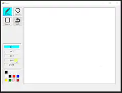 Paint drawing shapes