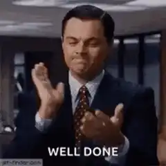 Leonardo DiCaprio sarcastic clapping well done