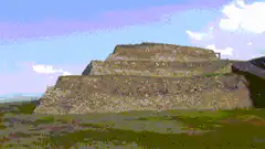 3D model of a stepped pyramid