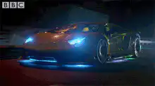 Lamborghini cars with neon lights