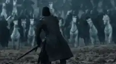Jon Snow facing the White Walkers