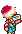 pixel art character dancing