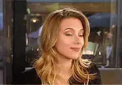 Scarlett Johansson smirking and smiling