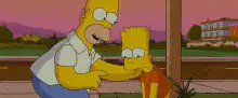 Homer gives Bart a lecture