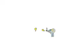 cartoon gun firing zap