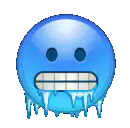 Freezing cold shivering emoji