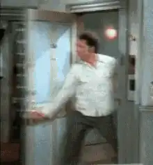 Joey Tribbiani dancing in his apartment
