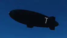 Blimp spelling THE WORLD IS YOURS