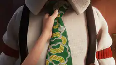 Hand changing tie patterns