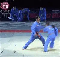 Judo throw and fall