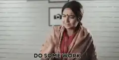 Woman gesturing do some work