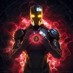 Iron Man with Bitcoin Arc Reactor
