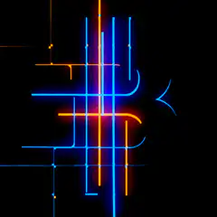 Neon Grid Lines Animation