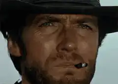 Clint Eastwood squinting with cigar