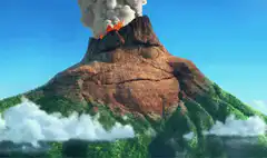 Smiling Volcano Character