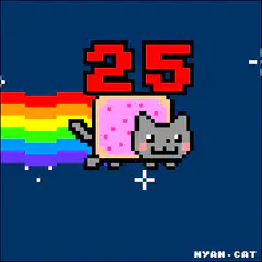 Nyan Cat with changing number 25