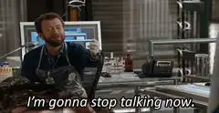 I'm gonna stop talking now
