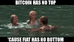 Three Girls and a Guy in a Pool Bitcoin Meme