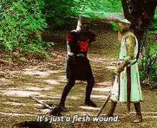 It's just a flesh wound