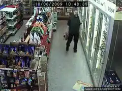 Man slips and falls in grocery store