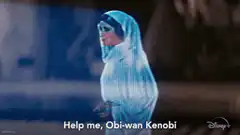 Princess Leia hologram help me