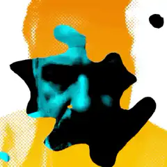 Abstract face morphing animation