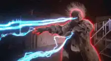 Ghostbusters Stay Puft Marshmallow Man laser eyes