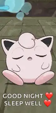 Jigglypuff sleeping good night